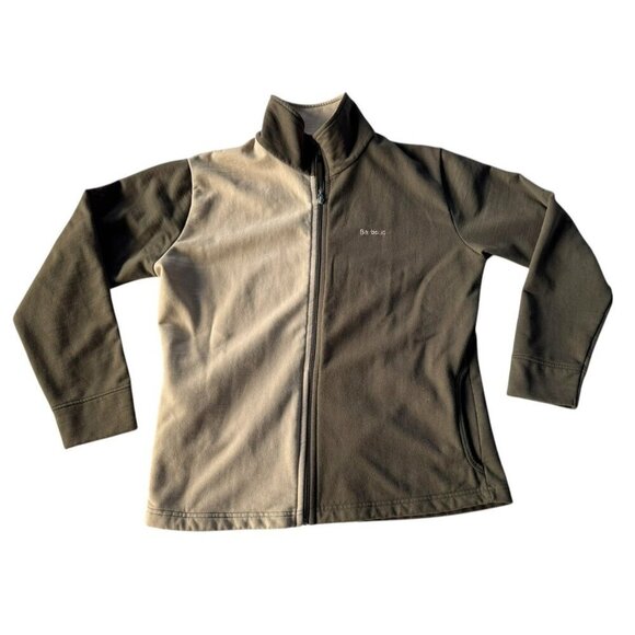 Barbour Women's Sz 8 Brown And  Tan Two Toned Full Zip Fleece Lined Jacket - Picture 12 of 12